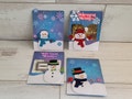 Gift Card Holders - 4 Snowman Gift Card Holders -  Winter Gift Card Holders for coffee or gift - Fun Winter Birthday gift Card Holder