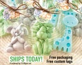 Safari Animal Soaps - Jungle Baby Shower Favors, Wild One Birthday Gifts, Giraffe Lion Elephant Party Decorations - Bulk Guest Favors