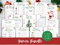 Christmas Game Bundle, DIGITAL Download, Holiday Family Fun Gift Christmas Party Games, Christmas Family Games Christmas Printable
