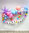Birthday Era Balloon Arch | Friendship Bracelet Balloon Garland Kit | Eras Birthday | Lover Birthday Party Decorations | Starburst Balloons