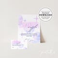Bath Bomb Baby Shower Invitation, Unique Gender Reveal, Fun Party Supplies, Digital Download BBQ baby-Q, Diaper Raffle Ticket BBB005