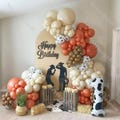 155pc Farm Theme Birthday Balloon Garland Cowgirl Baby Shower Wild One Birthday Gender Reveal Kids Party Decor Graduation Wedding Decoration