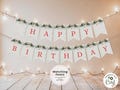 Printable Nutcracker 1st Birthday Wall Banner, Land of Sweets 1st Birthday Pennant Banner, Nutcracker Christmas Birthday Party Supplies NI1
