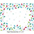 144 Paper Placemats 12" x 15" Holiday Lights~ Great Value! Winter and Christmas Events ~ Restaurants ~ Church Dinners