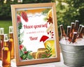 Christmas Beer Bar Sign, Christmas Party Printable Bar Sign, Beer Drinks Station Frame, Instant Download, Christmas Dinner Decor, CHR000