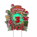 Grinch Cake Topper. Grinch Shaker Cake Topper with LED Lights. 3d Grinch Cake Topper. Grinch Birthday Party Decor.