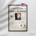 70th Birthday Gift, Back in USA 1954 Newspaper Poster Sign, Printable Décor, 70th Birthday Gift for Men or Women, Vintage, Party Decoration