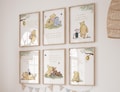16 Editable Classic Winnie-the-Pooh Nursery Prints. Baby Wall Art, Classic Quotes. Boy Girl Gender Neutral Nursery Decor. W1