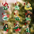 Personalized Disney Princess Christmas Lights Very Merrytime Cruise Magnet, Disney Christmas Trip Vacation Magnet for Stateroom Door BYKD09