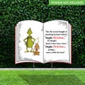 Grinch Yard Decoration, Grinch Book “Maybe Christmas” quote, Grinch Yard Sign, The Grinch Decoration, Printed on: 4mm CORRUGATED BOARD!