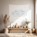 Last Toast on the Coast Bachelorette Banner | Last Toast on the Coast Bachelorette Decor | Coastal Bachelorette Decor (80" x 68")
