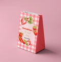 Strawberry Birthday Favor Bag | Easy Editable | Instant Download | Canva Template