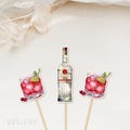 Vodka Cranberry | Cocktail Garnish Pick | Cranberry Vodka Cocktail | Birthday Party | Bachelorette Party Straws | Party Picks