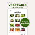 Fun Picture Quiz, Food Quiz, Name The Vegetable Game, Name The Food Quiz, Instant Download Picture Quiz, Fun Trivia Printable Games.