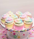 Fake Pastel Cupcake Candyland Perfect For Tiered Tray Short Full Size 3”