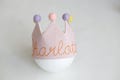 Personalised Hand Embroidered Birthday Crown | Birthday Crown with Name | Toddler Birthday Crown, Party Crown, Baby First Birthday Party Hat
