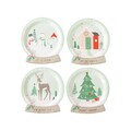 Christmas Snow Globe Plates, Christmas Party Plates, Holiday Party Plates, Festive Party Plates, Snow Day Plates, Winter Party Plates