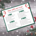 How Jolly Are You? Christmas Party Game, Fun Holiday Group Activity, Christmas Printable Game | Holiday Party Game, Fun and Easy Group Game