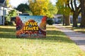 Leave the Leaves Plastic Yard Sign for Pollinators