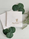 Happy New Year 2025 Champagne Coup Cocktail Napkins - NYE 2024 Celebration Party Supplies