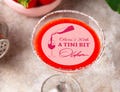 Personalized Edible Drink Toppers/A Tini Bit Older Edible Birthday Cocktail Toppers/Personalized Dirty Martini Toppers/30th Birthday Toppers