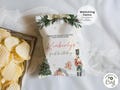 Land of Sweets First Birthday Chip Bag Template, Printable Nutcracker Birthday Chip Bag, Editable Christmas 1st Birthday Chip Bag Label NI1