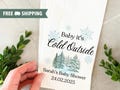 Winter Baby Shower Favor Bags - Baby It’s Cold Outside Custom Treat Bags - Personalized Snowflake Bags for Winter Party Favors in Bulk