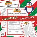 Holiday Fun with Christmas Traditions Around the World Trivia Matching Game | Perfect for Office Events, Printable for Holiday Family Fun