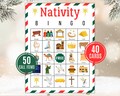 Nativity Bingo | Nativity Game | Christian Christmas Game | Christmas Bible Game | Bible Bingo | Nativity Printable | Christmas Game Church