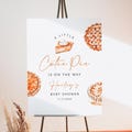 MABEL Little Cutie Pie Baby Shower Welcome Sign Template, Fall Baby Shower Welcome Sign Printable, Autumn Baby Shower, Thanksgiving Baby