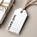Thank You Tag | Modern Editable Gift Label, Wedding, Bridal Shower, Birthday Thank You Tag, Custom Favors, Canva Template