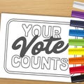 Vote Coloring Pages - 10 Printable Election Day Coloring Sheets, Presidential Election Activity