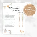 Babyparty Games To Print Out, Baby Tabu, Babyparty Digital, Digital Download, Babyparty Tabu, Baby Tabu Game, Babyparty Games, Babyparty