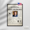 40th Birthday Newspaper Sign 1984, 40th Birthday Gift for Men or Women, Back in 1984, 40th Birthday Decorations, Instant Download