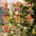 Mickey And Friends Gingerbread Christmas Ornament, Mickey Mouse Xmas Ornament, Mickey Cartoon Ornament Home Decoration CZLP03