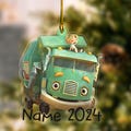 Personalized Trash Truck Ornament, A Trash Truck Christmas Ornament, Giant Jack Ornament, Trash Truck, Kid Ornament,Keepsake Ornament CZLR07