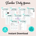 Slumber Party Game Printable Teen Girl Party Game Sleepover Activity Digital Download Birthday Game Instant Download Tween Entertainment
