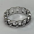 Y2k 2000s vintage style cuban link ring