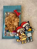 Color your own Bluey Ornament Stocking Stuffer