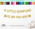 A Little Dumpling Is On The Way Banner, Dumpling Baby Shower Party Decorations, Dimsum Bao Baby Shower, Kawaii Baby Shower Decor