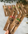 Custom Christmas Seed Pencil Gifts, Sustainable Christmas Souvenir Gifts, Xmas Seed Pencils in Bulk, Merry Christmas Party Gifts For Guest