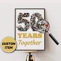 50th Anniversary, Photo Collage, Collage Number, Mosaic Print, 50th Anniversary Gift, 50 Year Anniversary, Anniversary Collage, Photo Mosaic