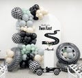 Race Car Theme Balloon Garland kit Backdrop – Perfect for Birthday Parties & Baby Showers!