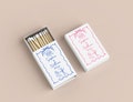 Custom Wedding Matchboxes/Personalized Matchboxes Favor/Wedding Souvenirs/Custom White Head Matches Gifts/Bridesmaid Gift/Bachelorette Favor