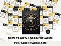 New Year's 5 Second Game Printable New Year's Eve Party Game Family New Years Party Game for Kids and Adults  New Years Classroom Party Game
