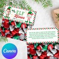 Custom ELF Kisses Treat Bag Christmas Toppers Printable  Christmas Gift Tags Christmas Treat Bag Topper Gift Bag Topper Christmas Tags
