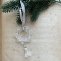 Vintage decoration in Murano glass. Italian vintage chandelier element. Murano glass Christmas decoration. Murano glass replacement.