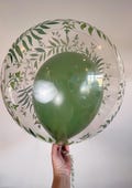 Qualatex Bubbles Plastic Greenery Latex Balloon - Double Bubble