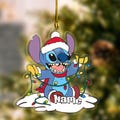 Personalized Stitch Christmas Ornament, Lilo and Stitch Ornament, Stitch Xmas Ornament, Disney Stitch Ornament, Kids Ornament D1MZ06