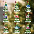 Personalized Inside Out 2 Christmas Themed Ornament, Custom Name Joy Sadness Anger Fear Inside Out Ornament, Inside Out Xmas Gift VNAV09
